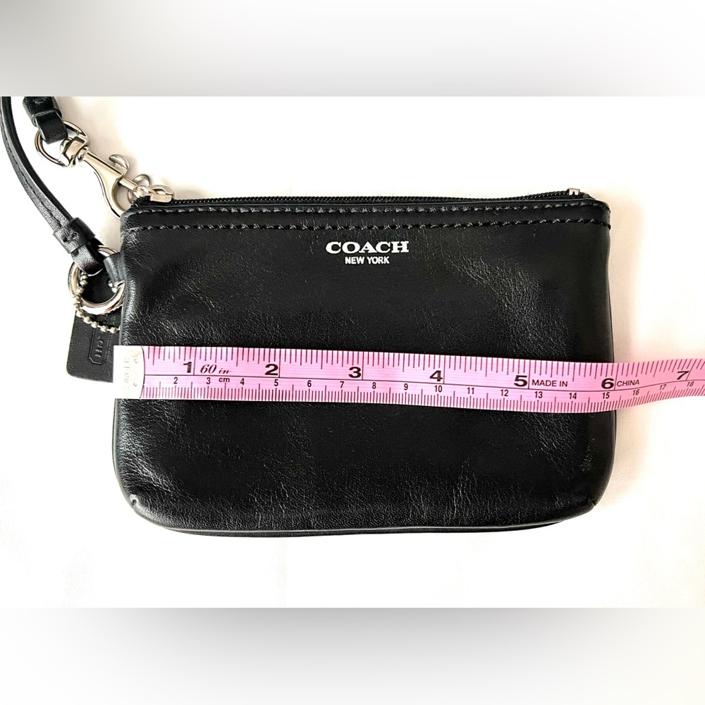 Coach Black Leather Wristlet - Picture 9 of 10
